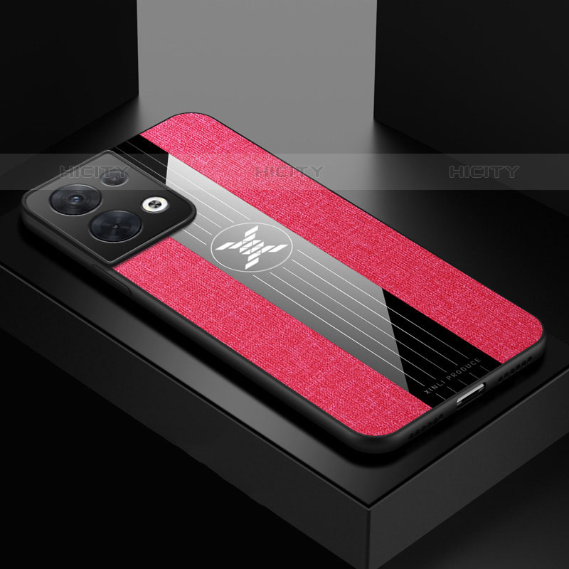 Silikon Hülle Handyhülle Ultra Dünn Flexible Schutzhülle Tasche X01L für Oppo Reno8 Pro+ Plus 5G Rot