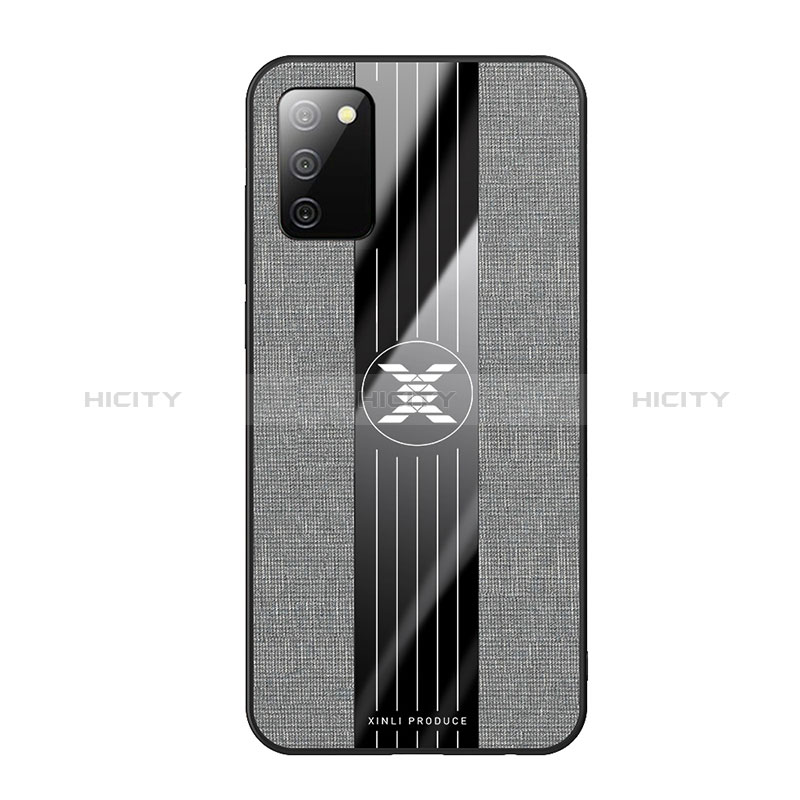 Silikon Hülle Handyhülle Ultra Dünn Flexible Schutzhülle Tasche X01L für Samsung Galaxy A02s Grau Plus