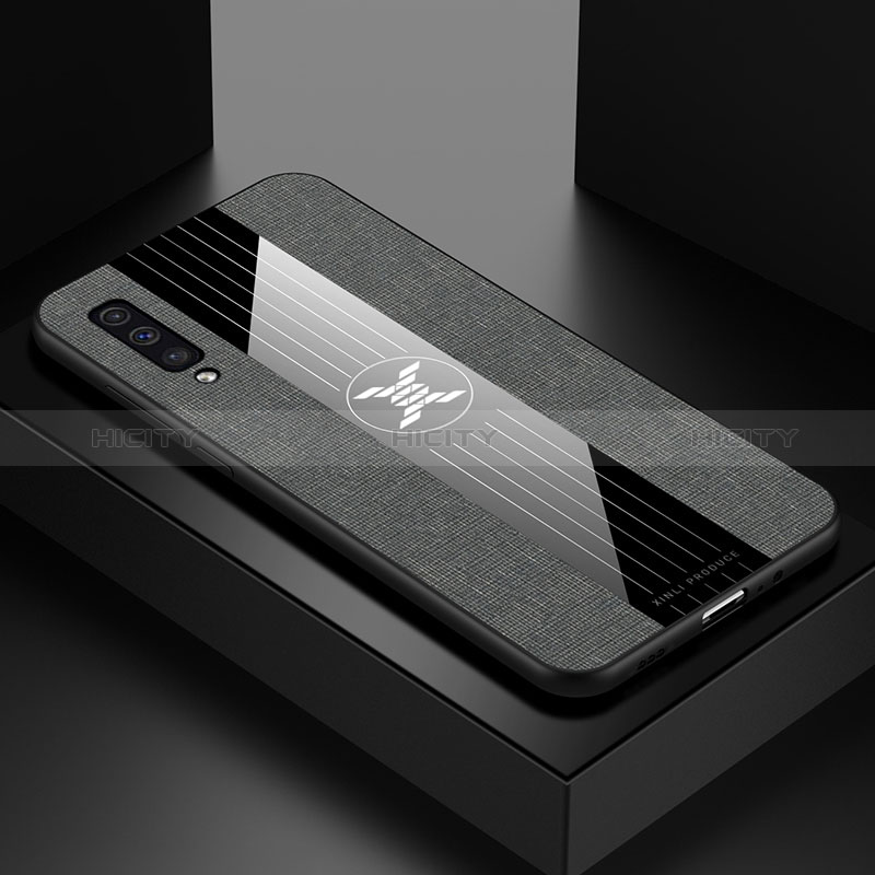 Silikon Hülle Handyhülle Ultra Dünn Flexible Schutzhülle Tasche X01L für Samsung Galaxy A30S Grau