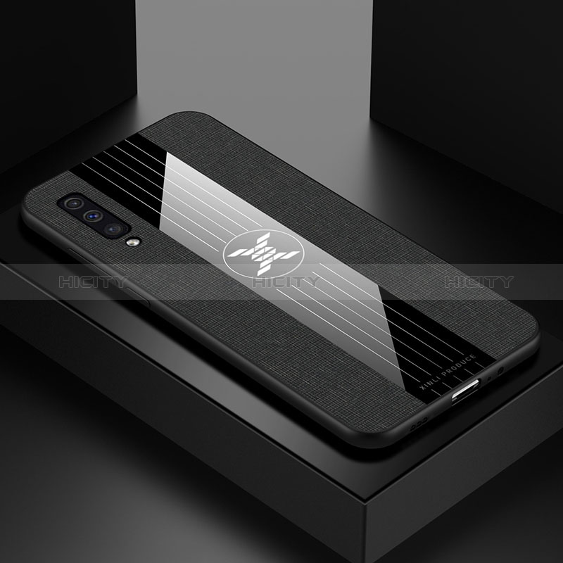 Silikon Hülle Handyhülle Ultra Dünn Flexible Schutzhülle Tasche X01L für Samsung Galaxy A30S Schwarz
