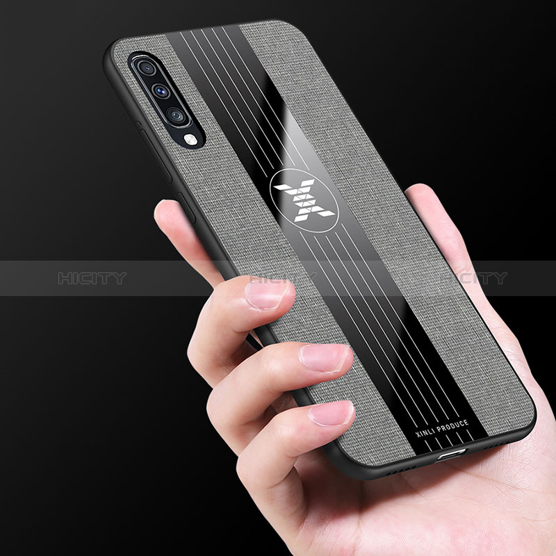 Silikon Hülle Handyhülle Ultra Dünn Flexible Schutzhülle Tasche X01L für Samsung Galaxy A70S groß