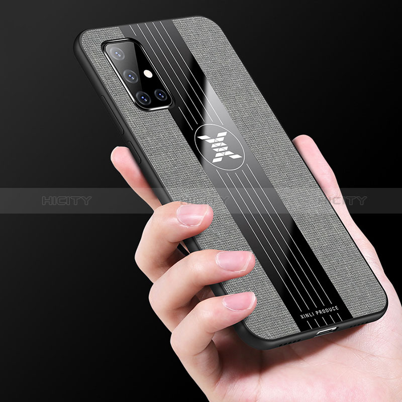 Silikon Hülle Handyhülle Ultra Dünn Flexible Schutzhülle Tasche X01L für Samsung Galaxy A71 4G A715 groß