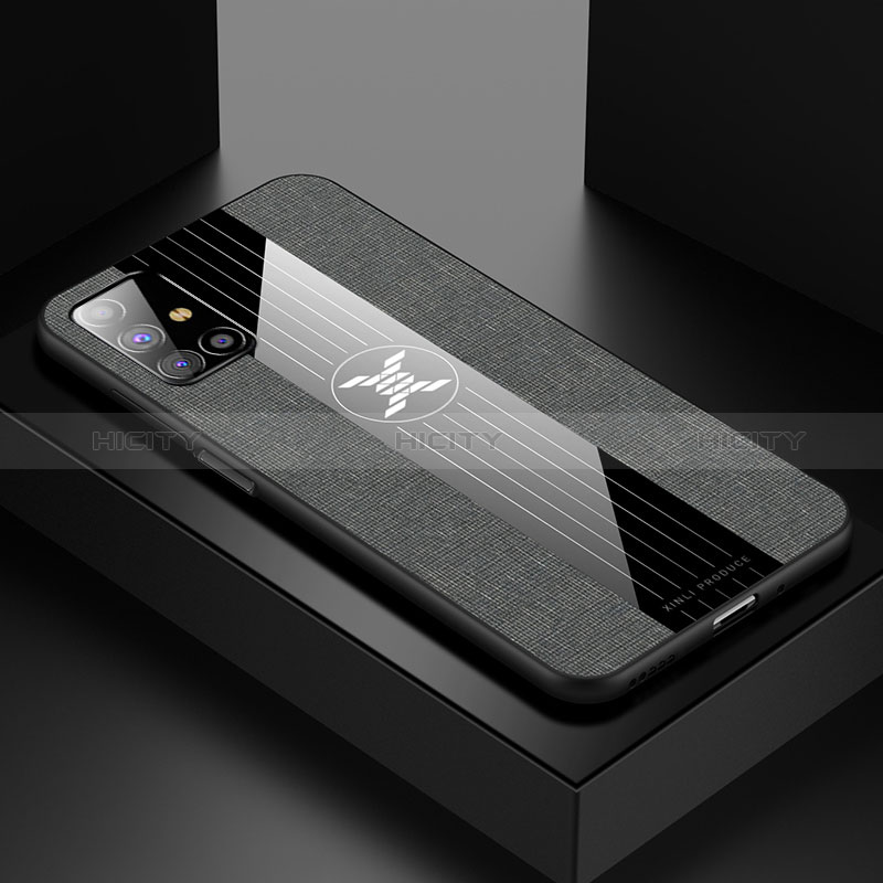 Silikon Hülle Handyhülle Ultra Dünn Flexible Schutzhülle Tasche X01L für Samsung Galaxy M31s Grau
