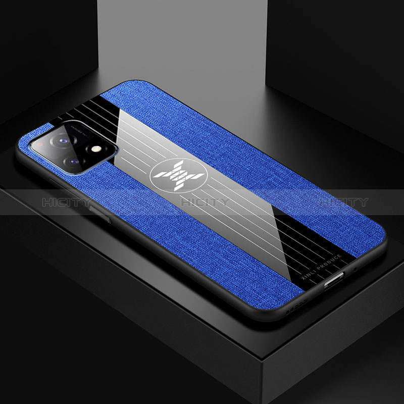 Silikon Hülle Handyhülle Ultra Dünn Flexible Schutzhülle Tasche X01L für Vivo Y31s 5G Blau