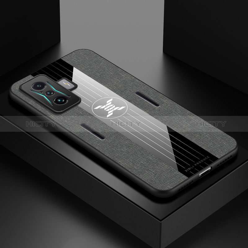 Silikon Hülle Handyhülle Ultra Dünn Flexible Schutzhülle Tasche X01L für Xiaomi Poco F4 GT 5G Grau