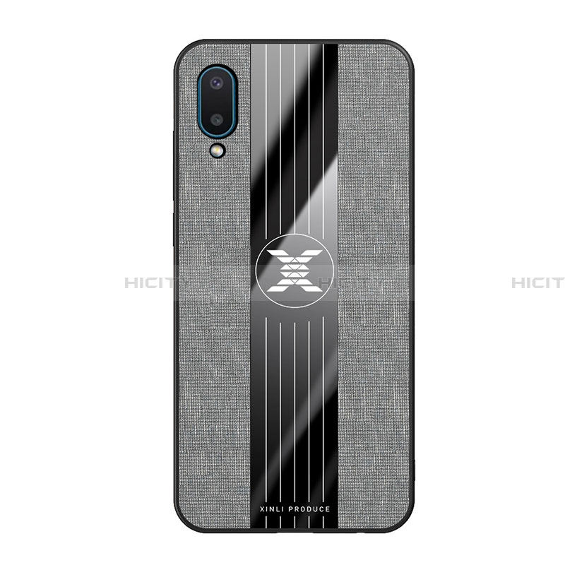 Silikon Hülle Handyhülle Ultra Dünn Flexible Schutzhülle Tasche X02L für Samsung Galaxy A02 Grau