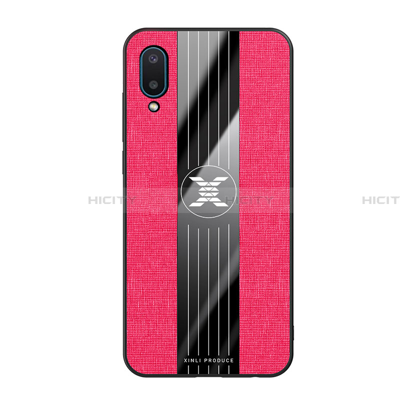 Silikon Hülle Handyhülle Ultra Dünn Flexible Schutzhülle Tasche X02L für Samsung Galaxy A02 Rot Plus