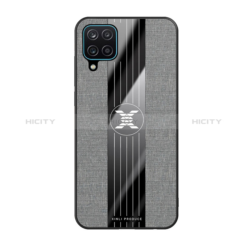 Silikon Hülle Handyhülle Ultra Dünn Flexible Schutzhülle Tasche X02L für Samsung Galaxy A12 5G Grau