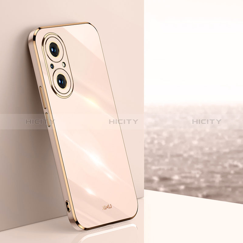 Silikon Hülle Handyhülle Ultra Dünn Flexible Schutzhülle Tasche XL1 für Huawei Honor 50 SE 5G Rosegold