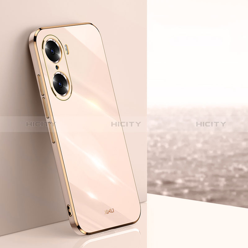 Silikon Hülle Handyhülle Ultra Dünn Flexible Schutzhülle Tasche XL1 für Huawei Honor 60 5G Rosegold