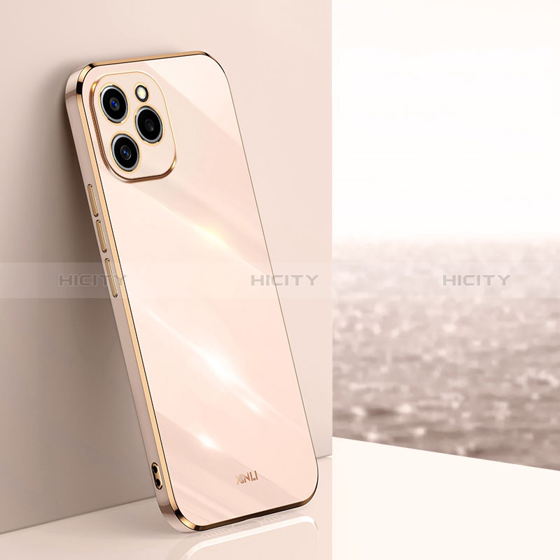 Silikon Hülle Handyhülle Ultra Dünn Flexible Schutzhülle Tasche XL1 für Huawei Honor 60 SE 5G Rosegold