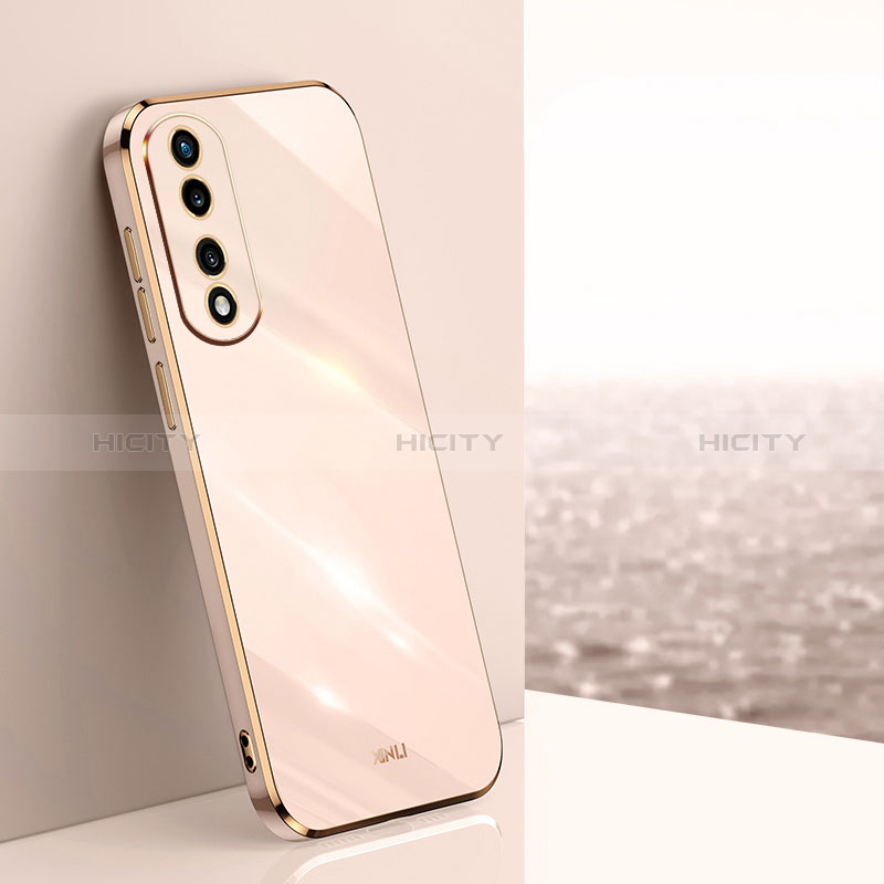 Silikon Hülle Handyhülle Ultra Dünn Flexible Schutzhülle Tasche XL1 für Huawei Honor 70 Pro 5G Rosegold