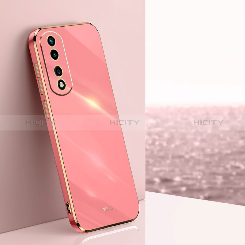 Silikon Hülle Handyhülle Ultra Dünn Flexible Schutzhülle Tasche XL1 für Huawei Honor 70 Pro+ Plus 5G Pink Plus