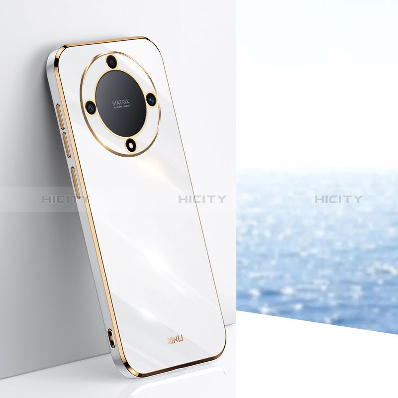 Silikon Hülle Handyhülle Ultra Dünn Flexible Schutzhülle Tasche XL1 für Huawei Honor X9a 5G Weiß Plus