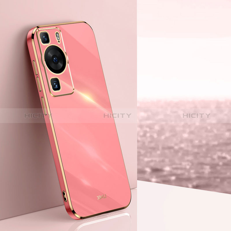 Silikon Hülle Handyhülle Ultra Dünn Flexible Schutzhülle Tasche XL1 für Huawei P60 Pink Plus