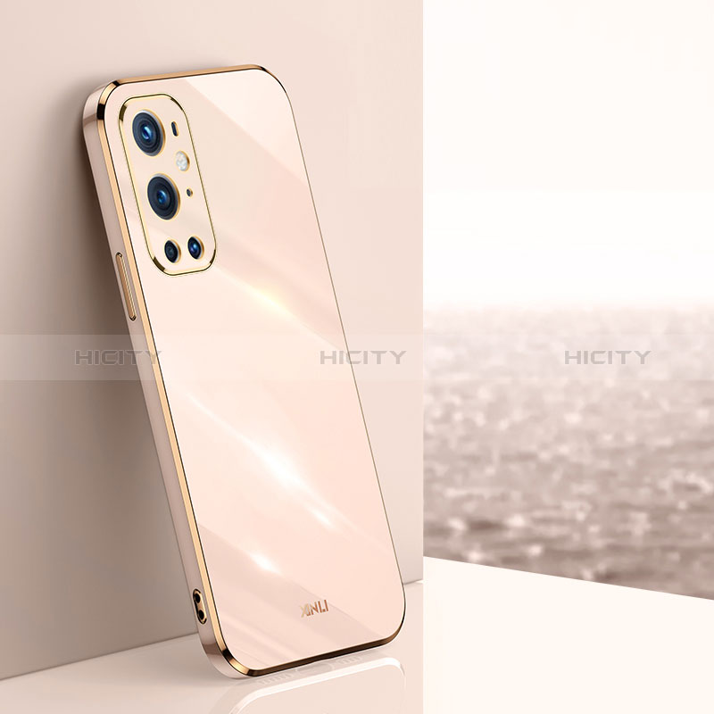 Silikon Hülle Handyhülle Ultra Dünn Flexible Schutzhülle Tasche XL1 für OnePlus 9 Pro 5G Rosegold