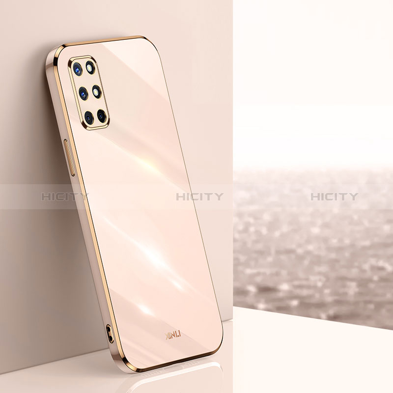 Silikon Hülle Handyhülle Ultra Dünn Flexible Schutzhülle Tasche XL1 für OnePlus 9R 5G Rosegold