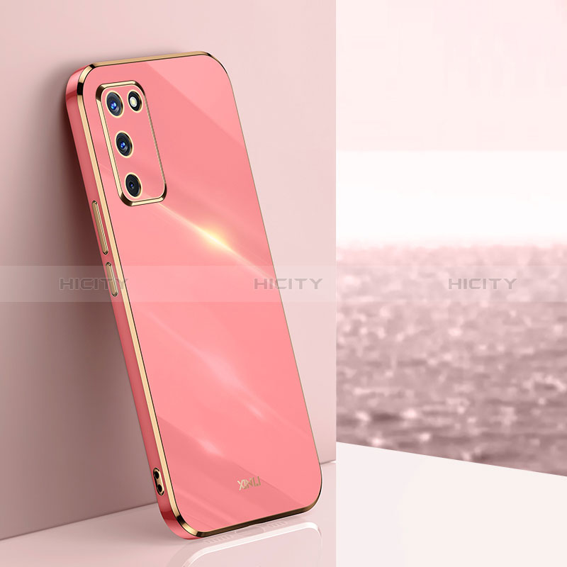 Silikon Hülle Handyhülle Ultra Dünn Flexible Schutzhülle Tasche XL1 für Oppo A56 5G Pink Plus