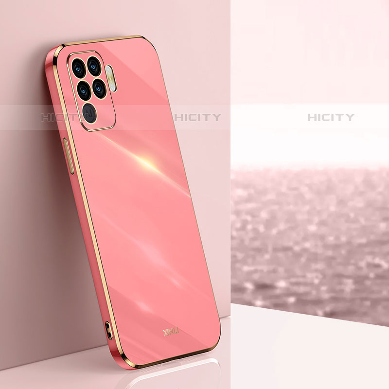 Silikon Hülle Handyhülle Ultra Dünn Flexible Schutzhülle Tasche XL1 für Oppo F19 Pro Pink Plus