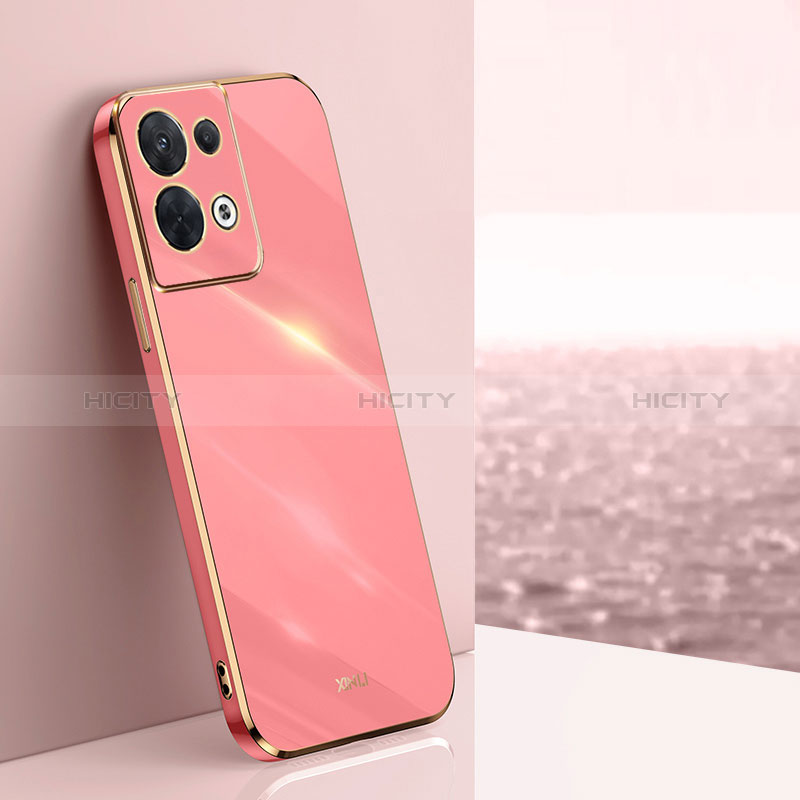 Silikon Hülle Handyhülle Ultra Dünn Flexible Schutzhülle Tasche XL1 für Oppo Reno9 Pro+ Plus 5G Pink Plus