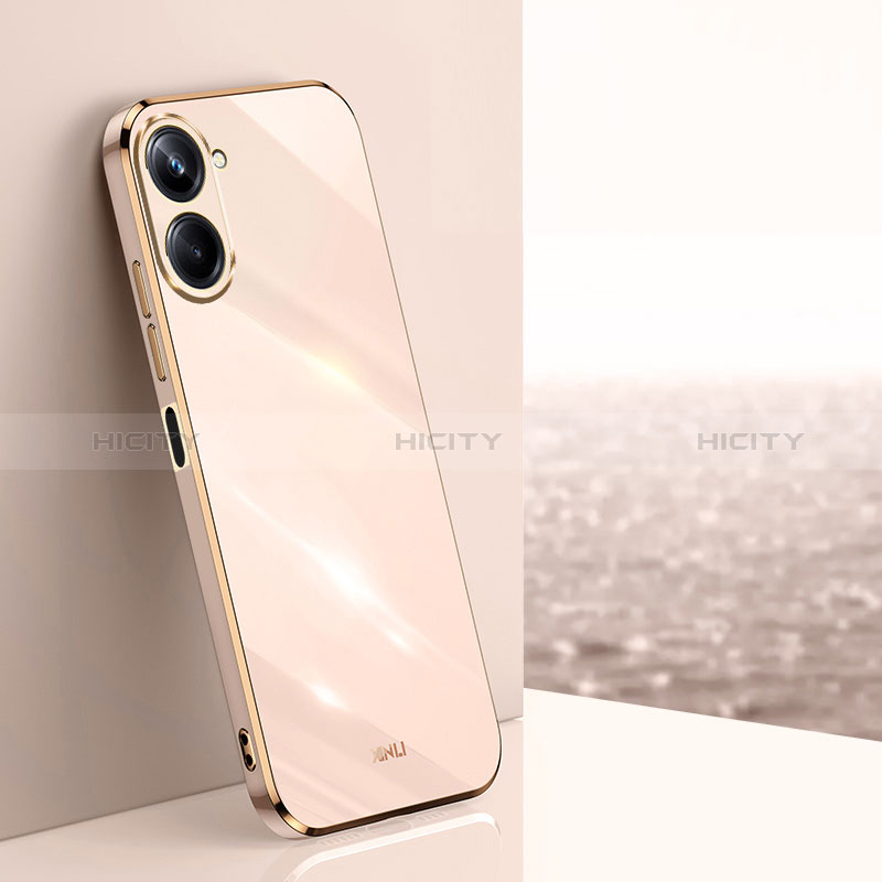 Silikon Hülle Handyhülle Ultra Dünn Flexible Schutzhülle Tasche XL1 für Realme 10 4G Rosegold