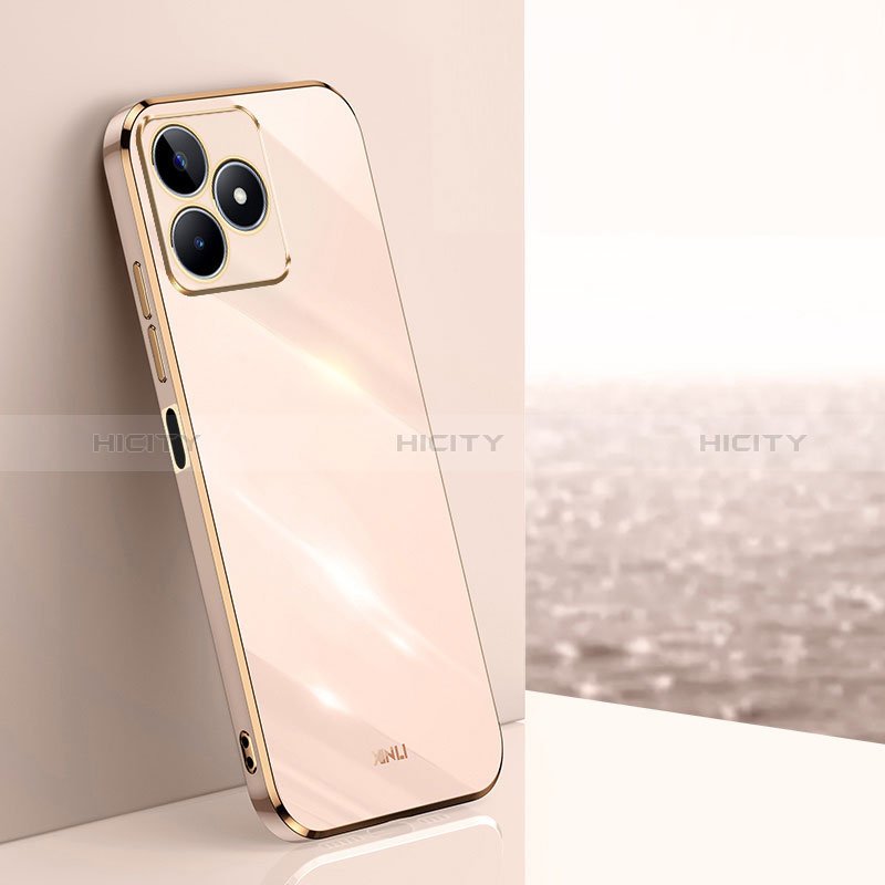 Silikon Hülle Handyhülle Ultra Dünn Flexible Schutzhülle Tasche XL1 für Realme C53 Rosegold