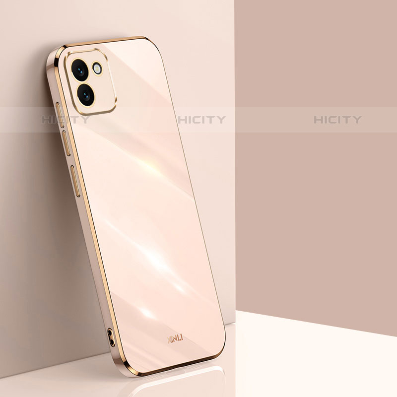 Silikon Hülle Handyhülle Ultra Dünn Flexible Schutzhülle Tasche XL1 für Samsung Galaxy A03 Gold