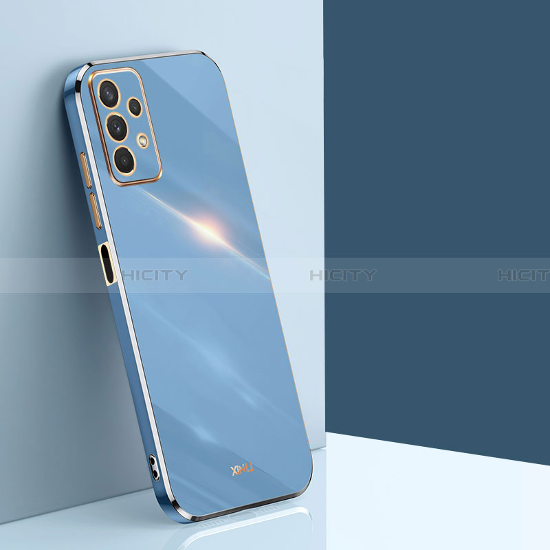 Silikon Hülle Handyhülle Ultra Dünn Flexible Schutzhülle Tasche XL1 für Samsung Galaxy A32 4G Blau Plus
