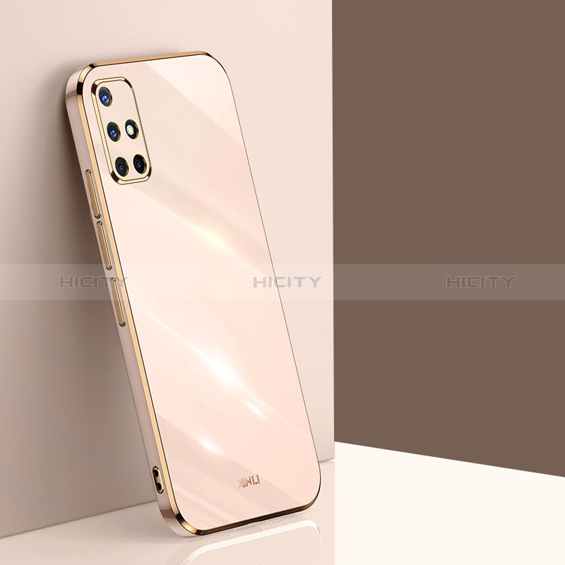 Silikon Hülle Handyhülle Ultra Dünn Flexible Schutzhülle Tasche XL1 für Samsung Galaxy A51 4G Gold