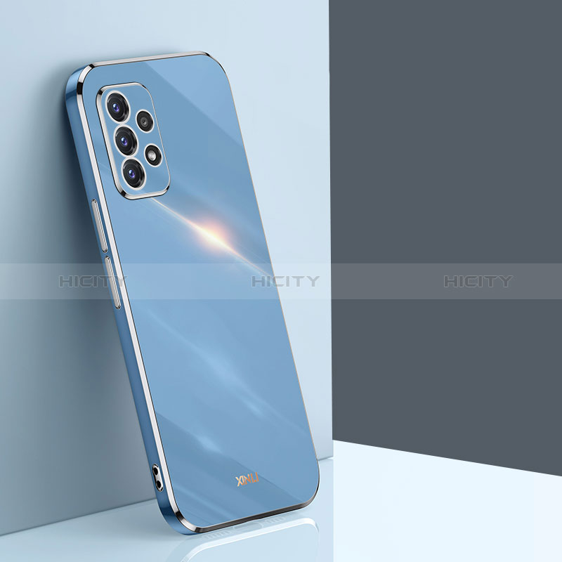 Silikon Hülle Handyhülle Ultra Dünn Flexible Schutzhülle Tasche XL1 für Samsung Galaxy A52s 5G Blau