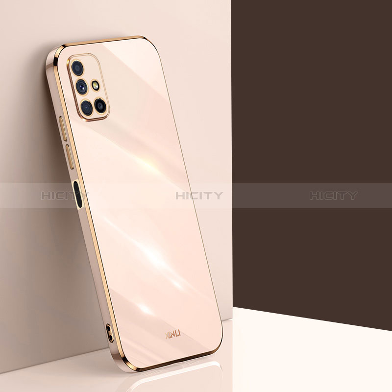 Silikon Hülle Handyhülle Ultra Dünn Flexible Schutzhülle Tasche XL1 für Samsung Galaxy M51 Gold