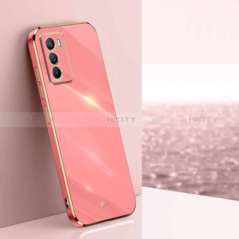 Silikon Hülle Handyhülle Ultra Dünn Flexible Schutzhülle Tasche XL1 für Vivo iQOO Neo5S 5G Pink Plus