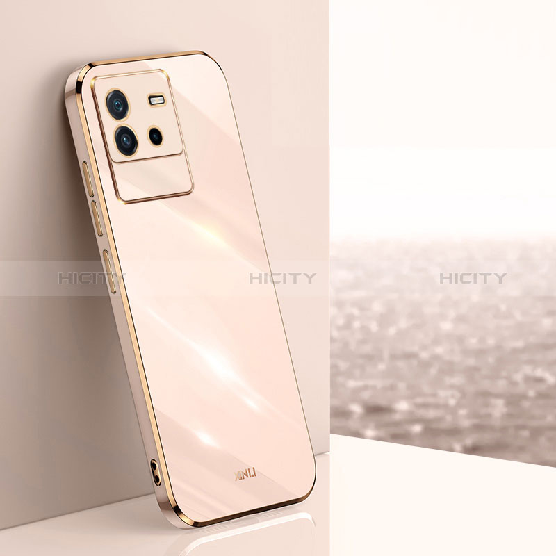 Silikon Hülle Handyhülle Ultra Dünn Flexible Schutzhülle Tasche XL1 für Vivo iQOO Neo6 SE 5G Gold