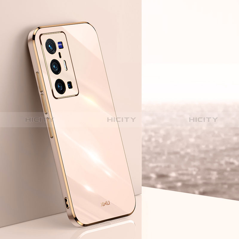 Silikon Hülle Handyhülle Ultra Dünn Flexible Schutzhülle Tasche XL1 für Vivo X70 Pro+ Plus 5G Gold