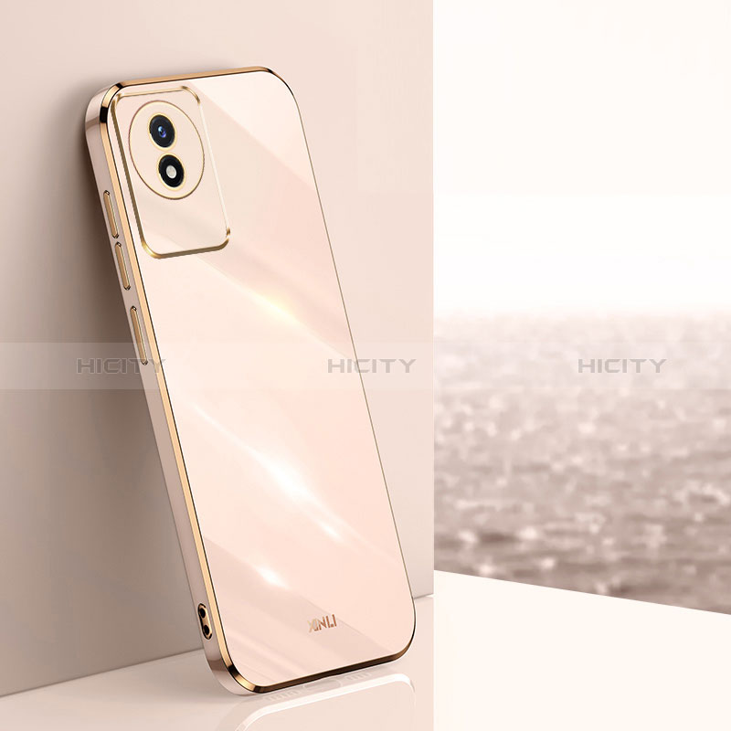 Silikon Hülle Handyhülle Ultra Dünn Flexible Schutzhülle Tasche XL1 für Vivo Y11 (2023) Gold Plus