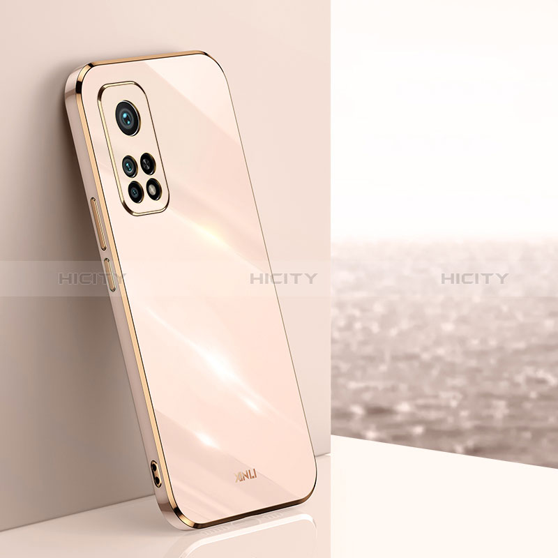 Silikon Hülle Handyhülle Ultra Dünn Flexible Schutzhülle Tasche XL1 für Xiaomi Mi 10T 5G Gold