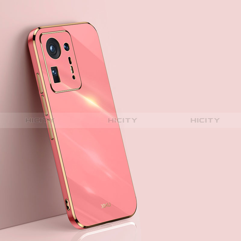 Silikon Hülle Handyhülle Ultra Dünn Flexible Schutzhülle Tasche XL1 für Xiaomi Mi Mix 4 5G Pink