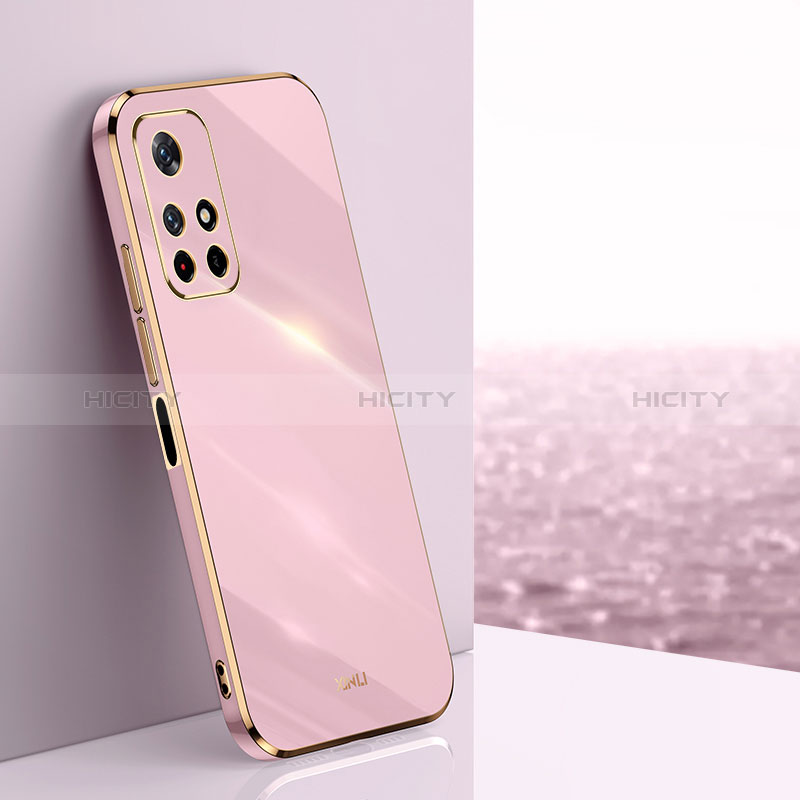 Silikon Hülle Handyhülle Ultra Dünn Flexible Schutzhülle Tasche XL1 für Xiaomi Poco M4 Pro 5G Rosa Plus