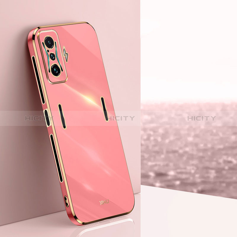 Silikon Hülle Handyhülle Ultra Dünn Flexible Schutzhülle Tasche XL1 für Xiaomi Redmi K50 Gaming 5G Pink Plus