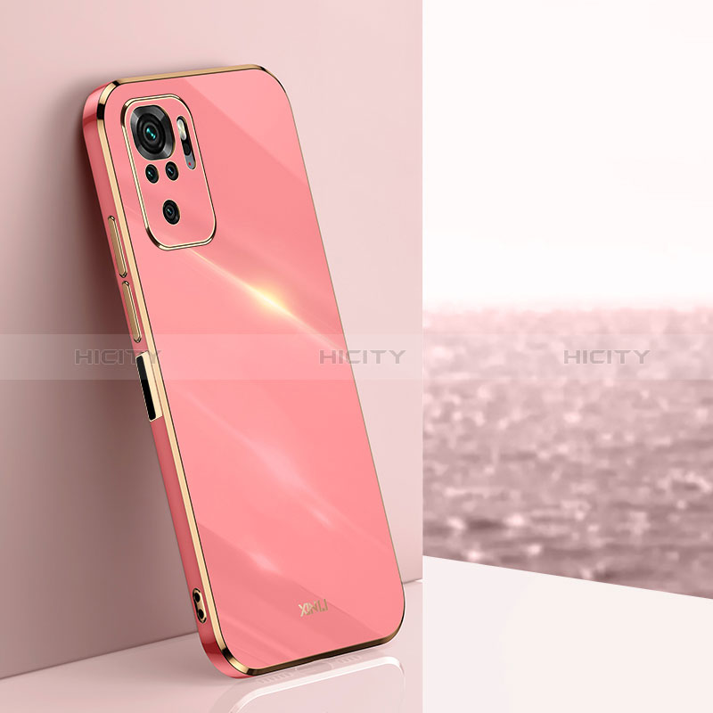 Silikon Hülle Handyhülle Ultra Dünn Flexible Schutzhülle Tasche XL1 für Xiaomi Redmi Note 10S 4G Pink Plus