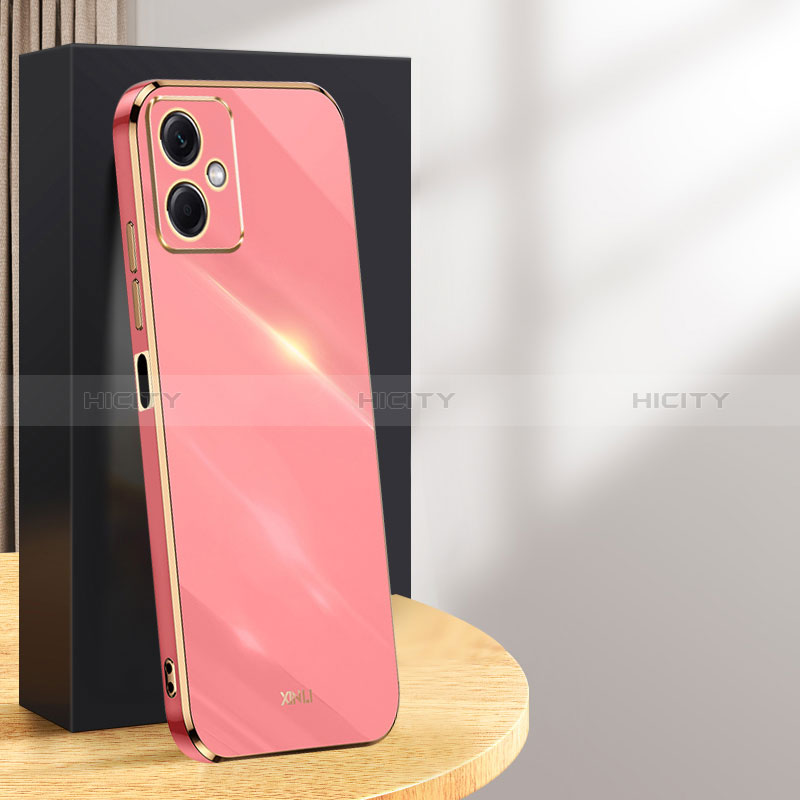 Silikon Hülle Handyhülle Ultra Dünn Flexible Schutzhülle Tasche XL1 für Xiaomi Redmi Note 12R Pro 5G Pink Plus