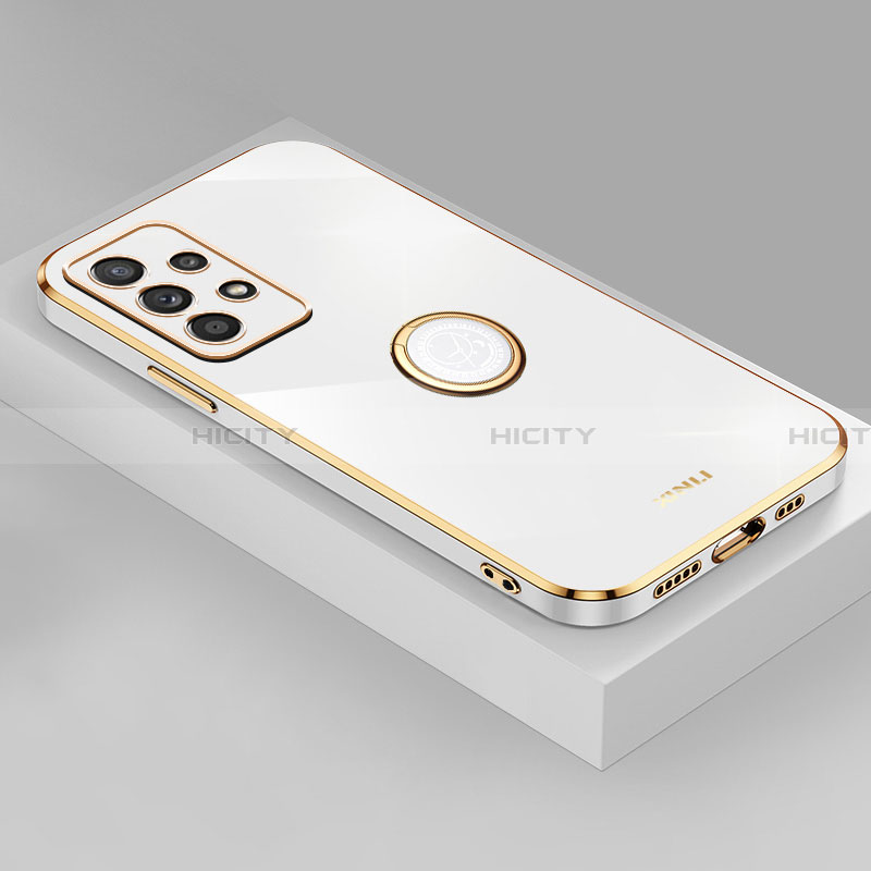 Silikon Hülle Handyhülle Ultra Dünn Flexible Schutzhülle Tasche XL4 für Samsung Galaxy A23 4G Weiß