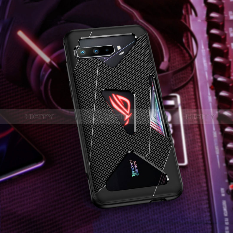 Silikon Hülle Handyhülle Ultra Dünn Flexible Schutzhülle Tasche ZJ1 für Asus ROG Phone 3 Schwarz