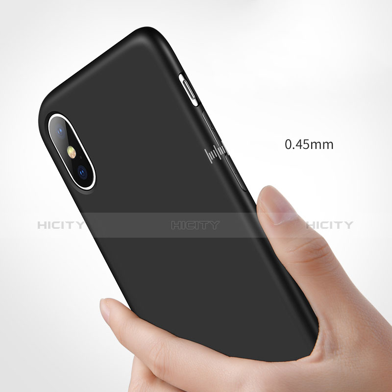 Silikon Hülle Handyhülle Ultra Dünn Schutzhülle 360 Grad B02 für Apple iPhone Xs Schwarz