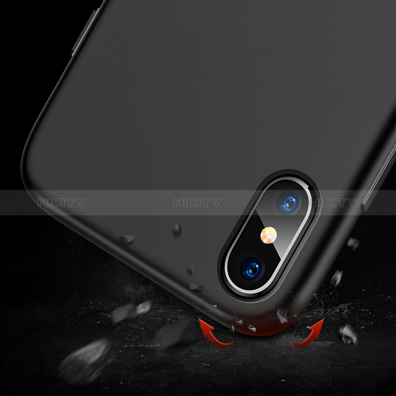 Silikon Hülle Handyhülle Ultra Dünn Schutzhülle 360 Grad M02 für Apple iPhone Xs Max Schwarz