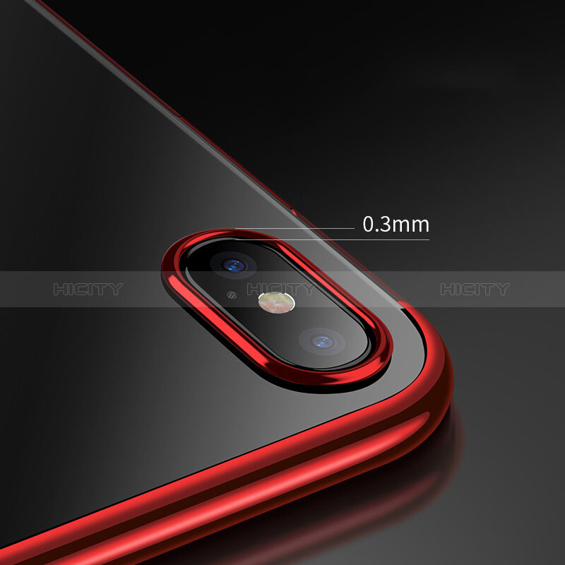 Silikon Hülle Handyhülle Ultra Dünn Schutzhülle 360 Grad R02 für Apple iPhone Xs Max Rot