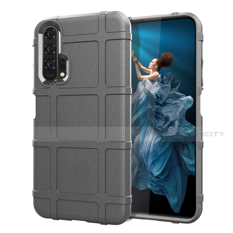 Silikon Hülle Handyhülle Ultra Dünn Schutzhülle 360 Grad Tasche C01 für Huawei Honor 20 Pro Grau