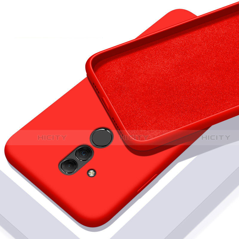 Silikon Hülle Handyhülle Ultra Dünn Schutzhülle 360 Grad Tasche C01 für Huawei Mate 20 Lite Rot