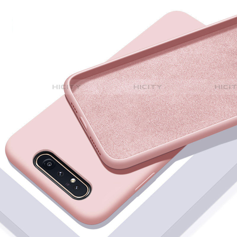 Silikon Hülle Handyhülle Ultra Dünn Schutzhülle 360 Grad Tasche C01 für Samsung Galaxy A80