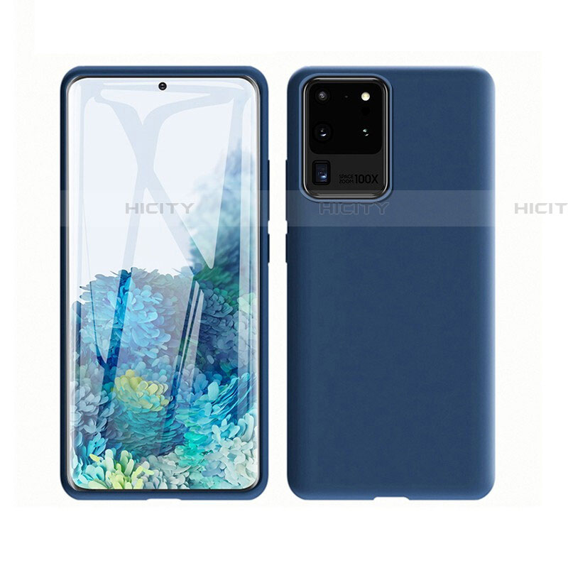 Silikon Hülle Handyhülle Ultra Dünn Schutzhülle 360 Grad Tasche C01 für Samsung Galaxy S20 Ultra groß